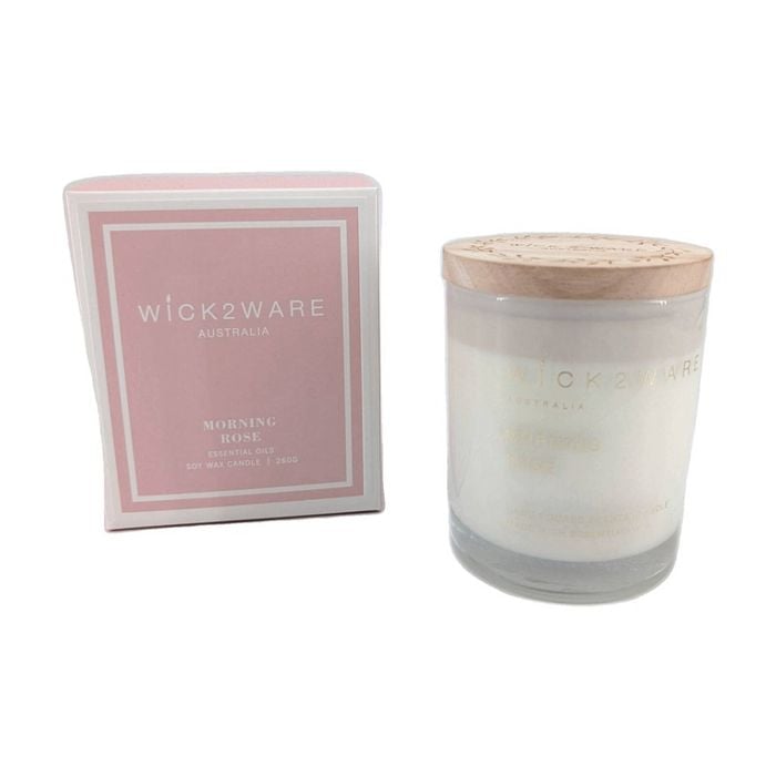 More Than Party Soy Scented Candle Jar Home Fragrance Morning Rose 260g
