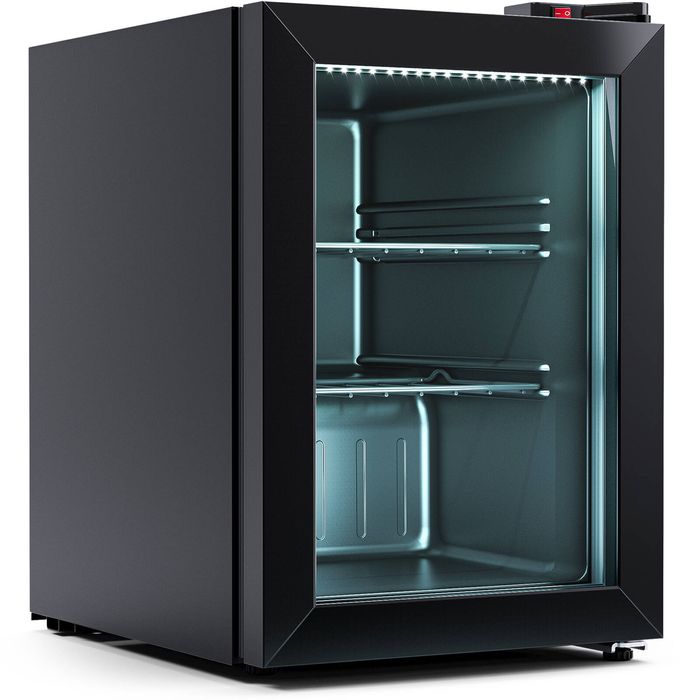 YOPOWER 60L Upright Glass Door Freezer