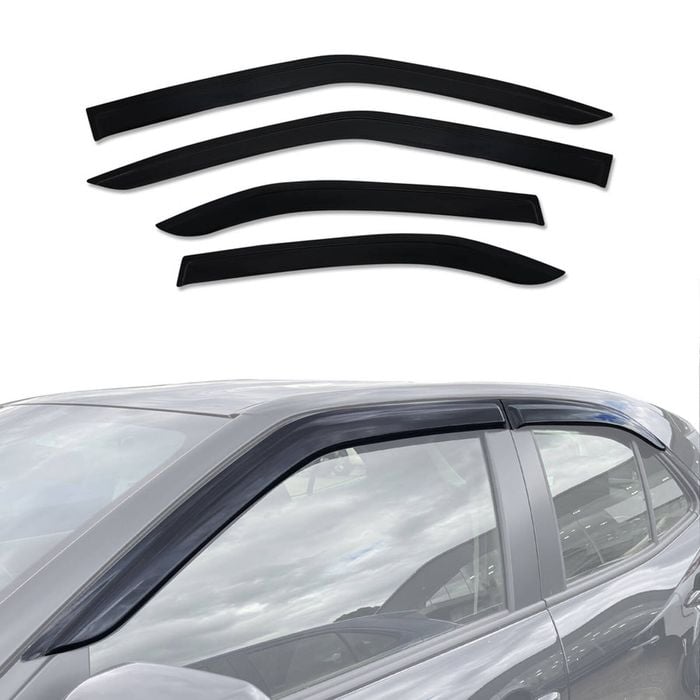 AUSGO Luxury Weather Shields for Toyota Yaris Cross 2020-Onwards Weathershields Window Visors Wind Deflectors