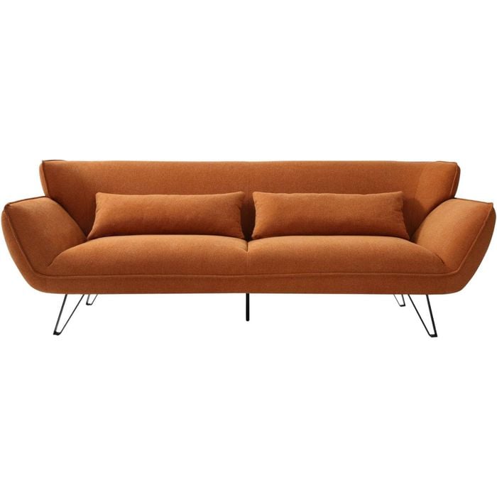 Amber 3 Seater Sofa - Orange