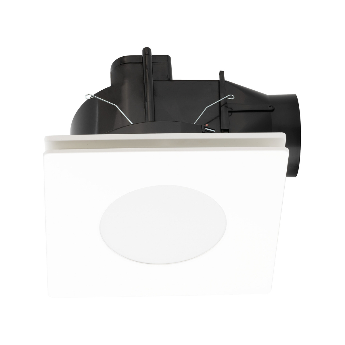 Mercator 240mm White Plug-In Square Exhaust Fan with Tri-Colour LED ...