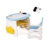 Costway Height Adjustable Activity Table HDPE Table-Blue