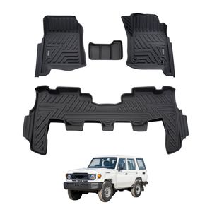 AUSGO Car Floor Mats for Toyota LandCruiser 76 Series LC76 2023-Onwards All-Weather Floor Liners