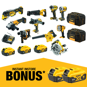 DeWALT 18V XR 10 Piece Combo Kit DCZ1085P3-XE