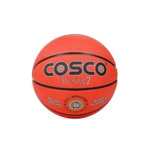 Cosco Hi-Grip B.F.I Approved Basketball (Orange, Size: 7)