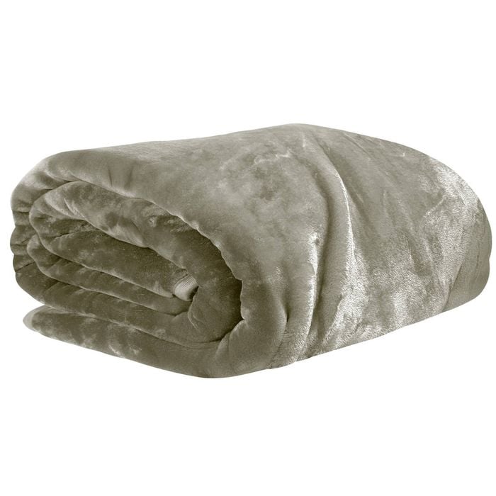 Laura Hill 3m x 3m XL Faux Mink Blanket Double-Sided Soft Plush Bed Oversized Throw Rug Olive
