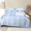 Ravello King Bed Quilt Cover Percale Cotton Blue Home Bedding