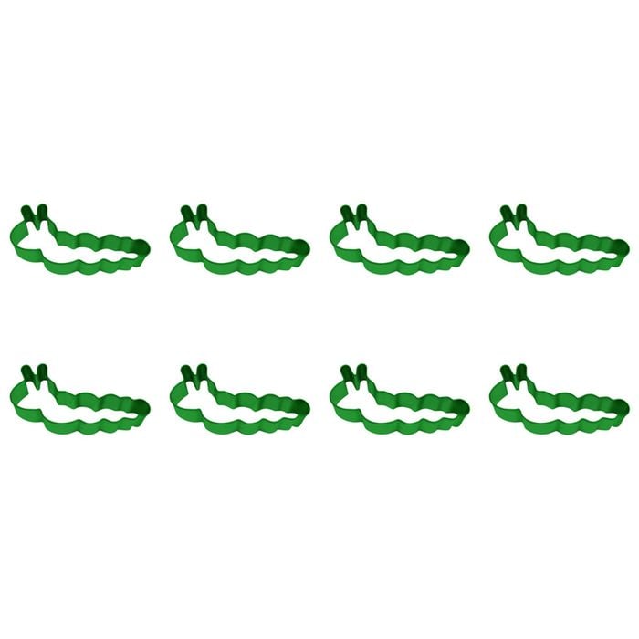 8PK R&M Caterpillar Cookie/Biscuit Cutter 11.4cm - Bright Green