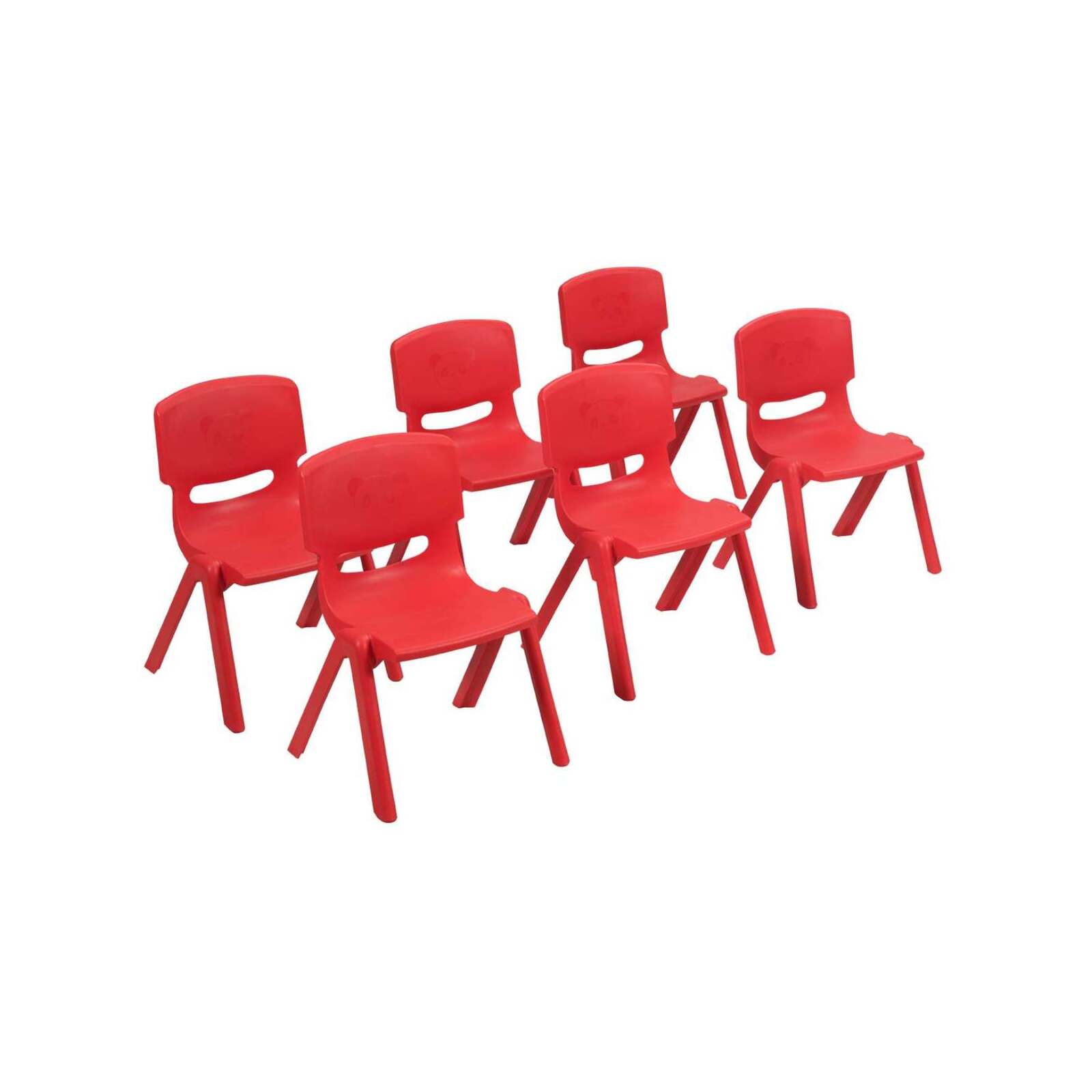 Costway 6PCs Kids Chairs Plastic Playing Room Nursery Red Bunnings Australia