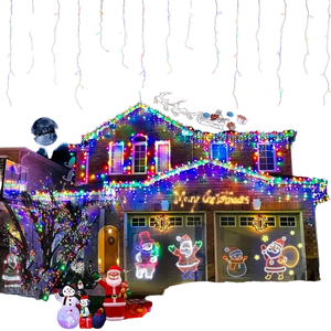 Lifebay Dazzling Drops: Waterproof Icicle Christmas Lights
