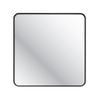 Home Design 80cm Black Framed Square Mirror