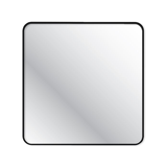 Home Design 80cm Black Framed Square Mirror