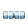 4pc Ladelle Panama Tumbler Durable Beverage Glass Set Kitchen Glassware Ocean