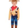 Woody Deluxe Toy Story 4 Halloween Costume for Kids, Disney Pixar Cowboy Outfit, 3-5-YRS