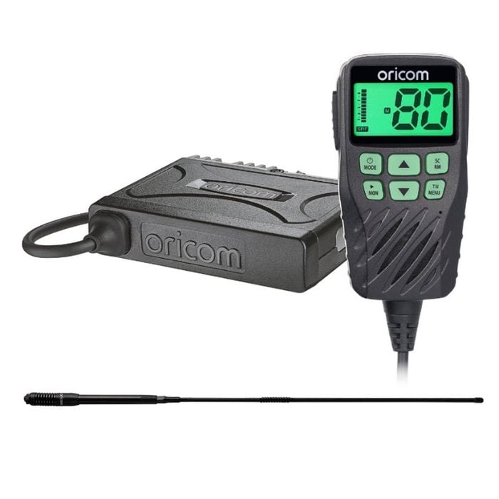 Oricom UHF360R 5 Watt UHF CB Radio with Controller Speaker Mic with Instant Replay AND 6.5dBi UHF CB Antenna (UHF360RA)