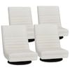 Artiss 4XFloor Chair Lounge Sofa Linen White