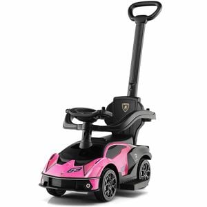 Costway Lamborghini Licensed Kids Ride On Push Car Pink