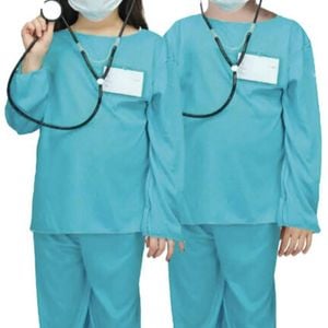 Kids EMERGENCY HOSPITAL DOCTOR Costume Childrens Nurse Halloween Medical Party  10-12 Years Old