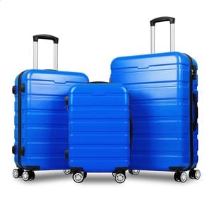 ALFORDSON 3pcs Luggage Trolley Suitcase Set Blue
