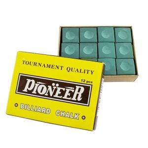 12PK Formula Sports Pioneer Cue Chalk Snooker/Billiard Accessory Square Green