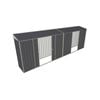 Build-a-Shed 0.8 x 6 x 2m Skillion Shed with Dual Double Sliding Side Doors - Grey