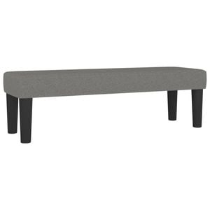 vidaXL Bench Dark Grey Fabric Living Room Bedroom Bench Chair Upholstered