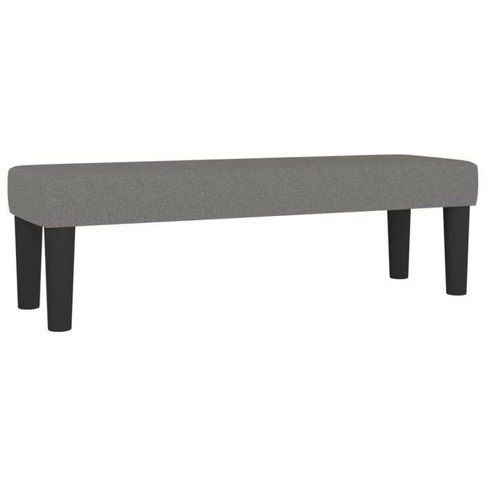 vidaXL Bench Dark Grey Fabric Living Room Bedroom Bench Chair Upholstered