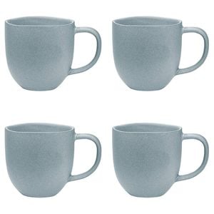 4PK Ecology Dwell Drinking Tea/Coffee Mug 340ml - Pebble