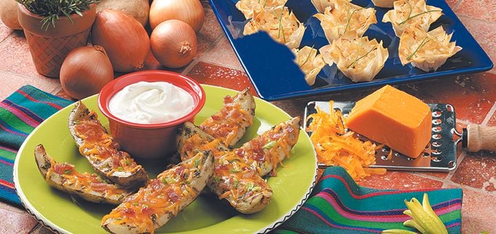 Roasted potato skins