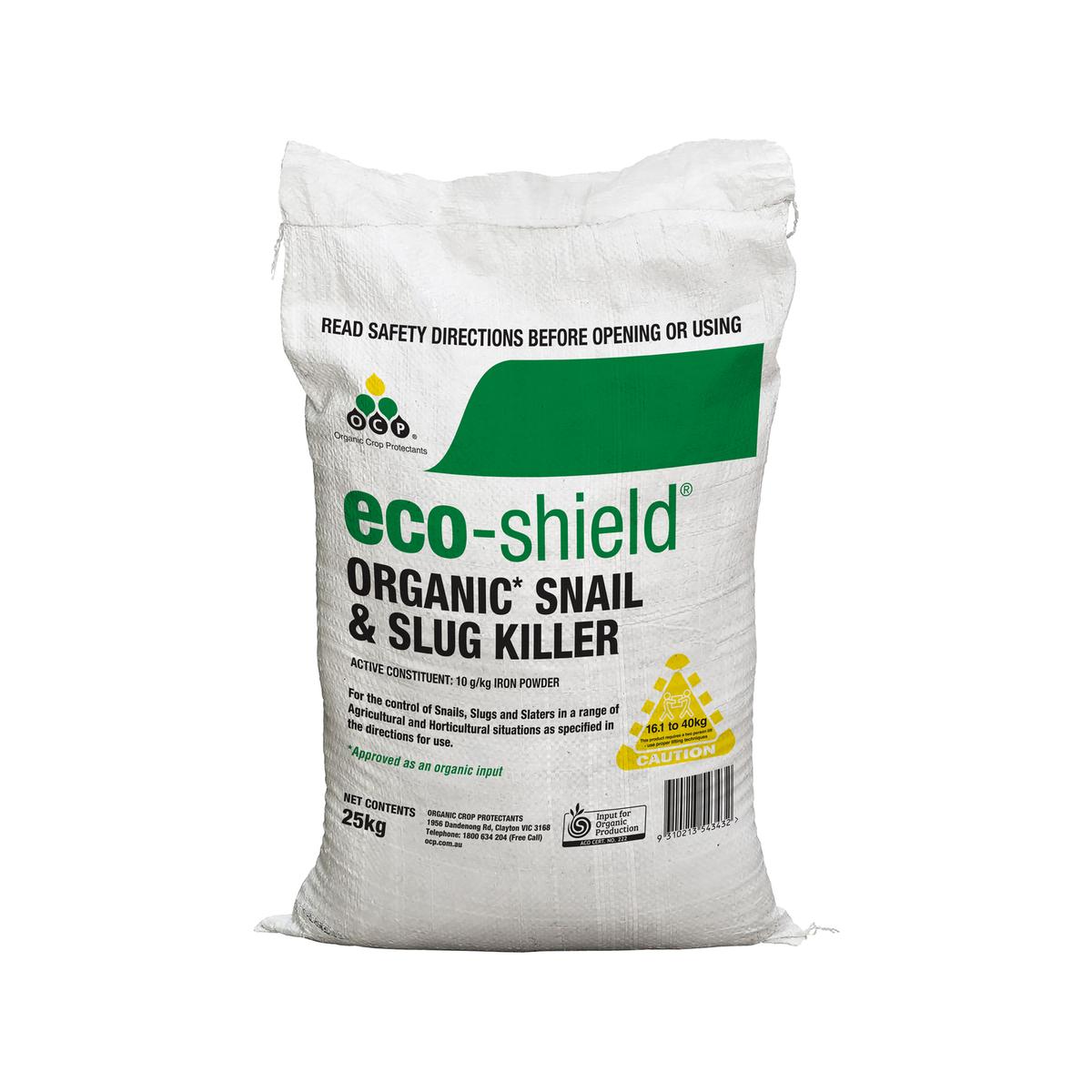 OCP 25kg Eco-shield Organic Snail & Slug Killer - Bunnings Australia