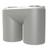 Melro Tanks 5000L Birch Grey Slimline 5010 Poly Water Tank