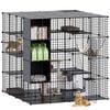 Advwin DIY Cat Cage 4 Tier Cat Condo House Cat Villa Pet Enclosure