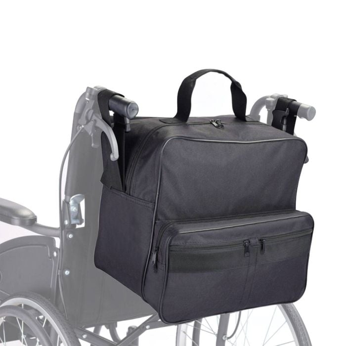 Wheelchair Bag for Seniors Large Storage Backpack for Mobility Aid Waterproof Organizer Tote