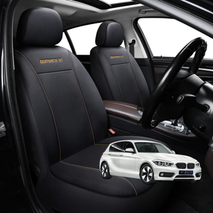 Car Seat Cover for BMW 1 Series 5-Door Hatch 2011 - 2019 (F20) - Black-Front Only