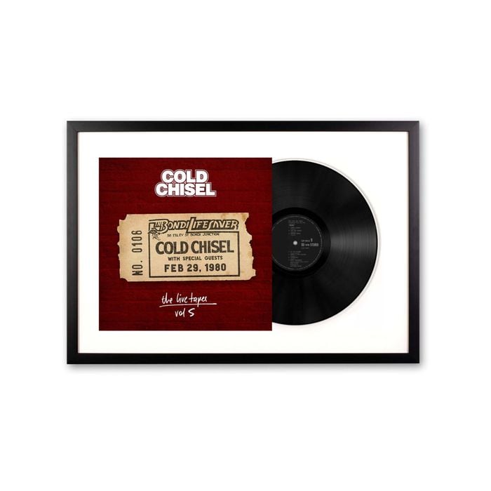 Framed Cold Chisel The Live Tapes Vol 5 - Live At The Bondi Lifesaver - Triple Vinyl Album Art