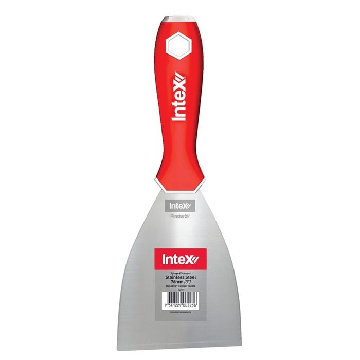Intex 76mm 3" PlasterX® Stainless Steel Splayed Scraper with MegaGrip® Hammer Handle