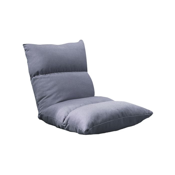 SOGA Lounge Floor Recliner Adjustable Lazy Sofa Bed Folding Game Chair Grey