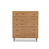 Big Lot Artisan Oak Anya 5 Drawer Tall Chest