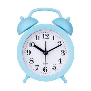 Catzon Simple Analog Clock Mini Size Battery Operatedm-blue