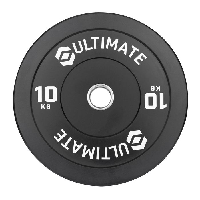 Ultimate 450 x 450 x 34.5mm 10kg Black Rubber Bumper Plate