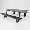 Addison Table and Bench Setting - Anthracite