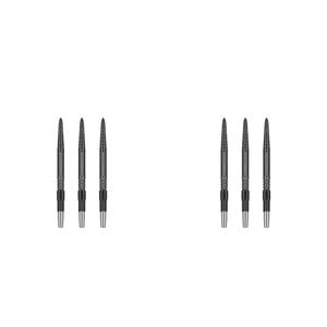 6pc Target Swiss DX Diamond Grip Dart Points 40mm - Black