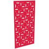 ProtectorAl 300-1200w x 1201-2400h Light Red/Gloss White Mosaic Unframed Composite Deco Panel