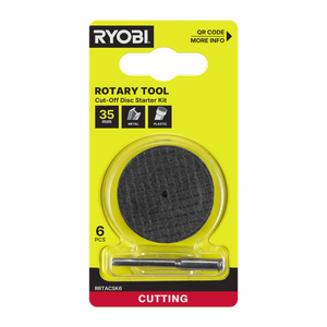 Ryobi Rotary Tool Cut-Off Disc Starter 6-Piece Kit