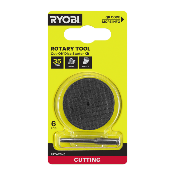 Ryobi Rotary Tool Cut-Off Disc Starter 6-Piece Kit