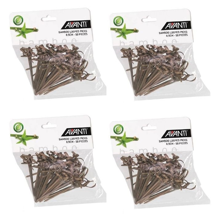 Avanti Bamboo Looped Picks Pack 200 - 8.5cm