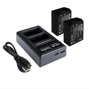 2x Battery and External USB Dual Charger for Nikon Z50/Zfc/Z 50/Z fc EN-EL25 EN-EL25a Camera
