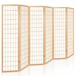 Artiss 6 Room Divider Screen Solid Wood Timber Dividers Panel Fold Stand Privacy