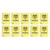 10x Spirax 595 Spiral Paper Writing Note Book A4 120 Pages 7mm Ruled Yellow