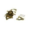 Everhang 10kg Brass Plated Picture Hanging Angle Drive Hook - 15 Pack